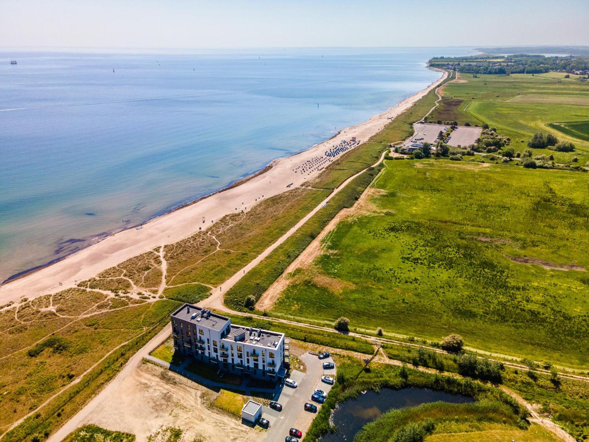 Beachterracefour- Eg, Meerblick, Terrasse, Kamin, Sauna Olpenitz Exteriér fotografie
