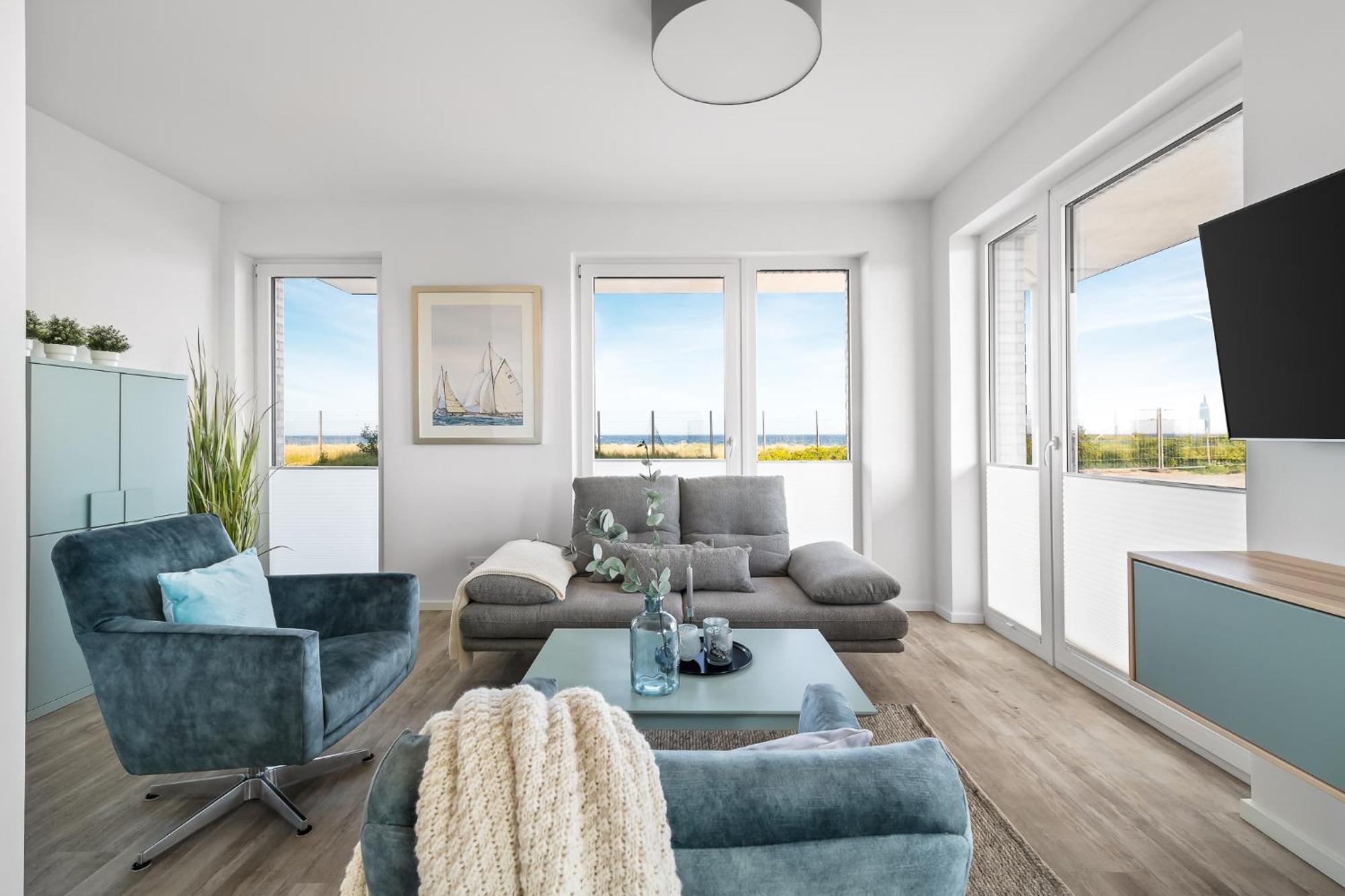 Beachterracefour- Eg, Meerblick, Terrasse, Kamin, Sauna Olpenitz Exteriér fotografie